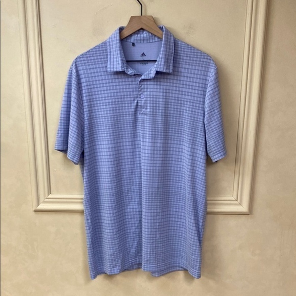 Adidas Checkered Golf Polo size Large
